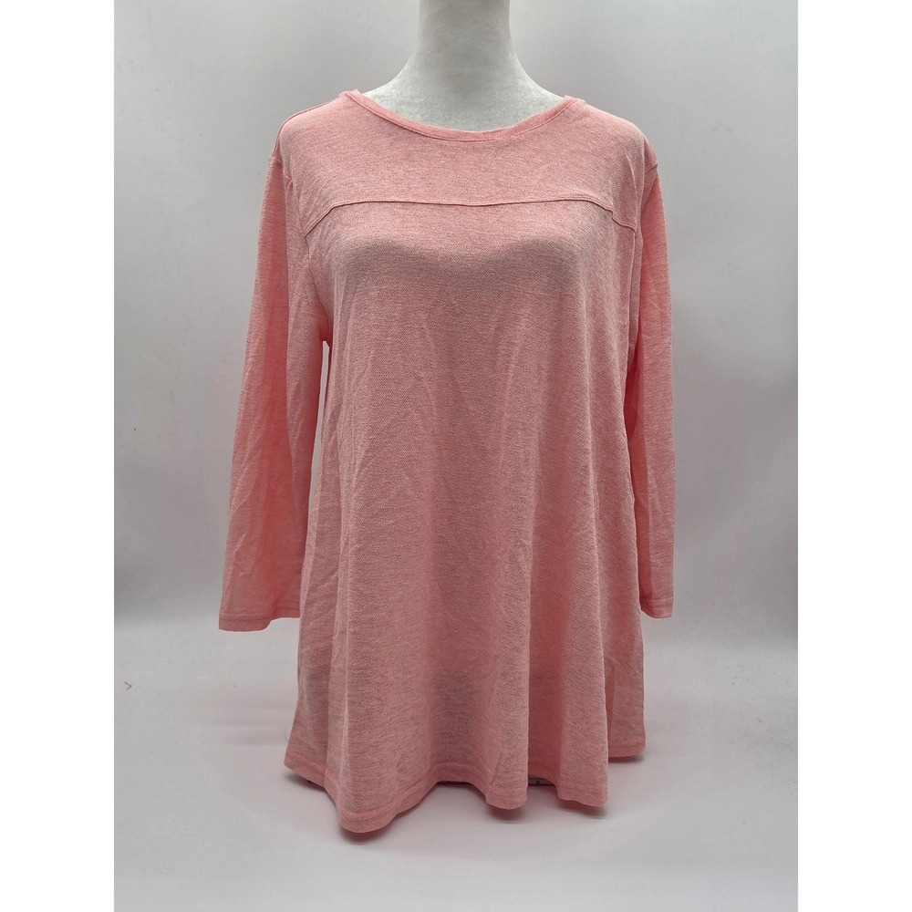 Hayden Los Angeles Women's Medium Pink Knit Long Sleeve Tunic Top NWT 101-633